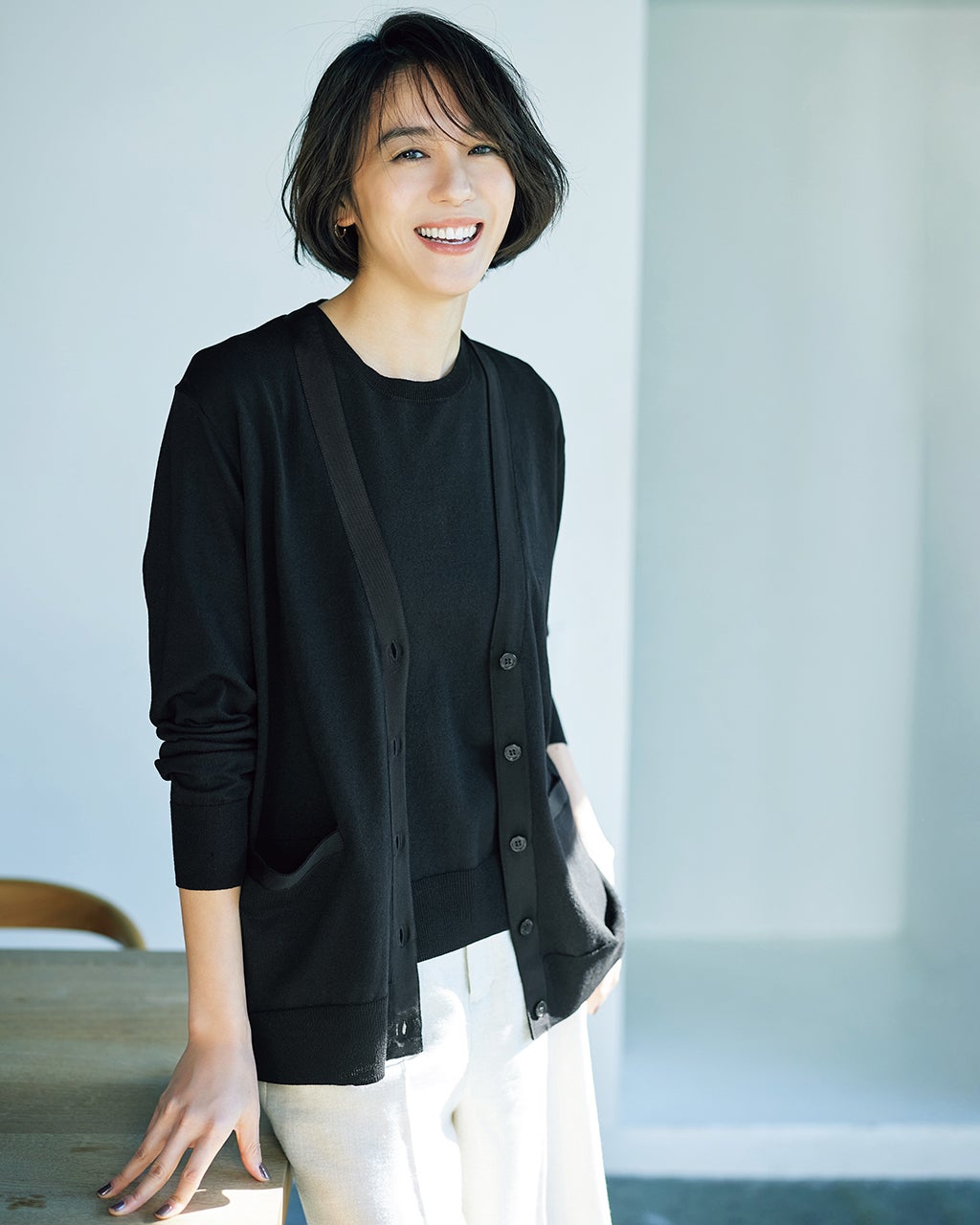 コットン混・グログラン使いトップス/DoCLASSE