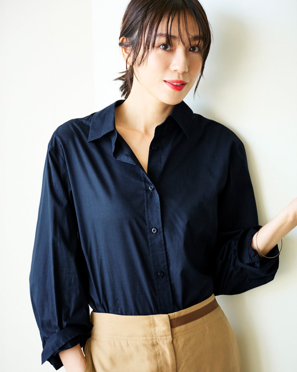 コットンローン・総柄シャツ/40代50代からのレディースファッション