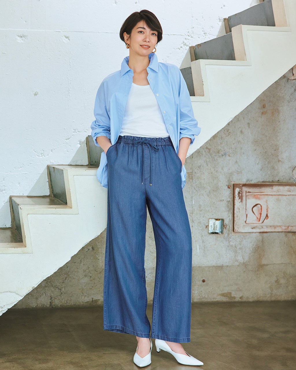 レディース 春 ワイドパンツ/40代50代からのファッション通販
