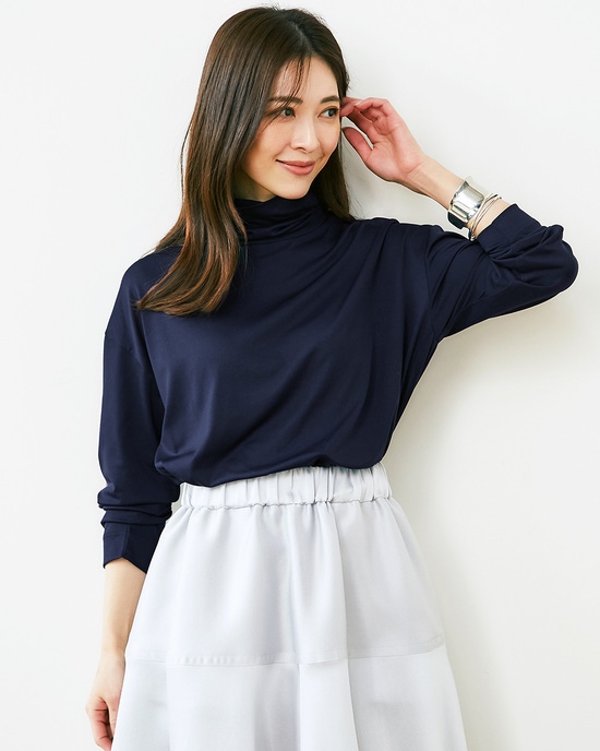 ピーチストレッチ・タートルネック