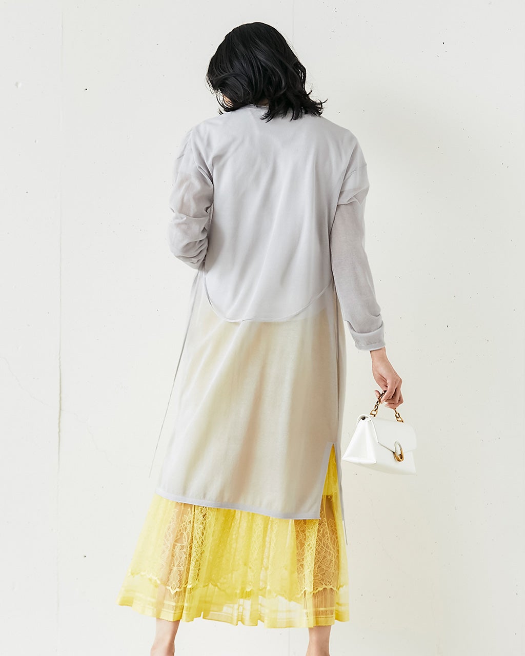 クロエ 国内正規 アルパカ100％ ケーブルニット ロングカーディガン