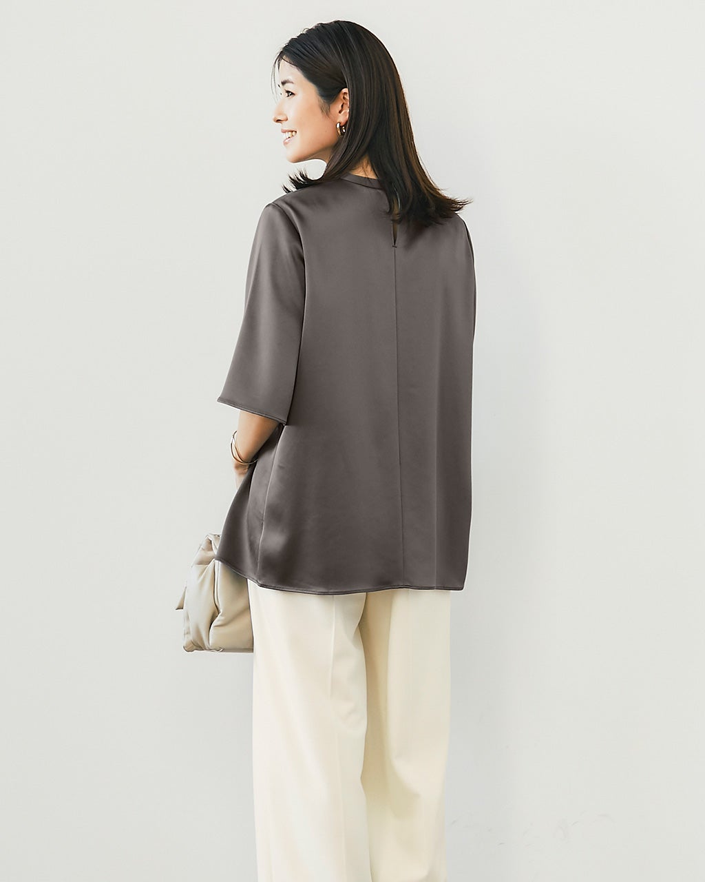 DEUXIEME CLASSE - Deuxieme Classe 【エンフォルド】ダブルサテン リブブラウス 楽天市場】【美品/2023/SS/定価3.0万】 エンフォルド ENFOLD