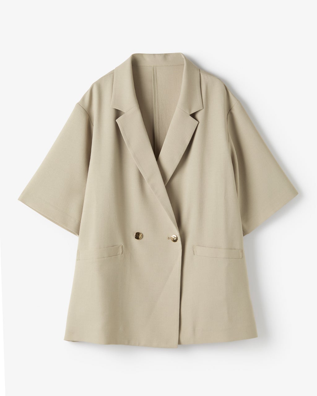 【新品未使用】ハーフスリーブジャケット ベージュ FRAMeWORK ジャケット テーラードジャケット ハーフスリーブ