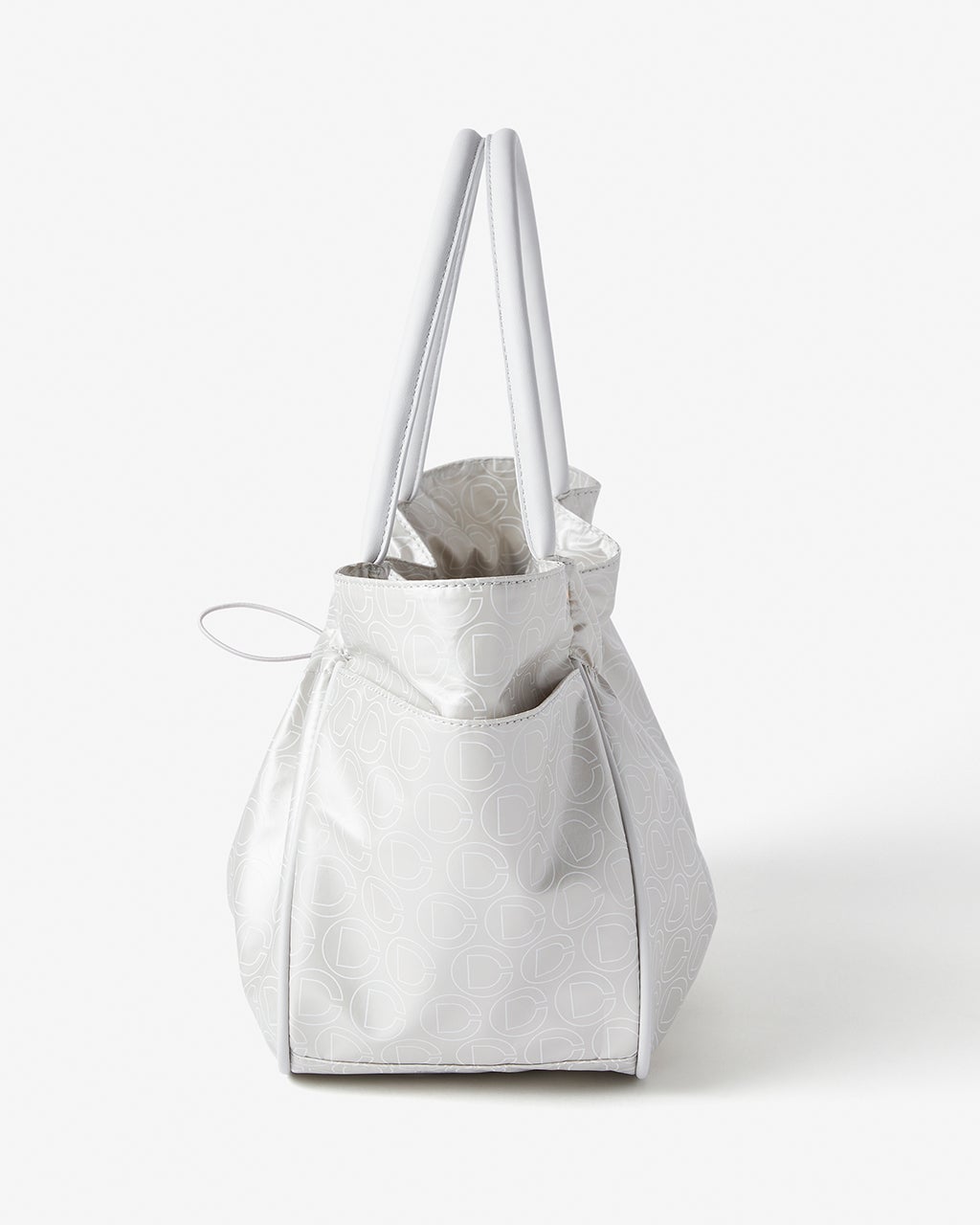 モノグラム柄・ギャザーハンドバッグ/DoCLASSE