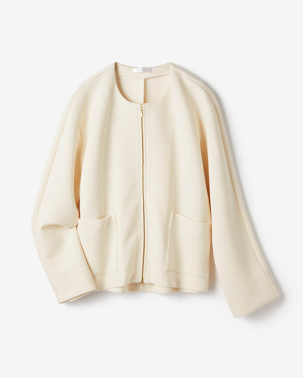 綾目ダンボールニット・ジップアップブルゾン/DoCLASSE