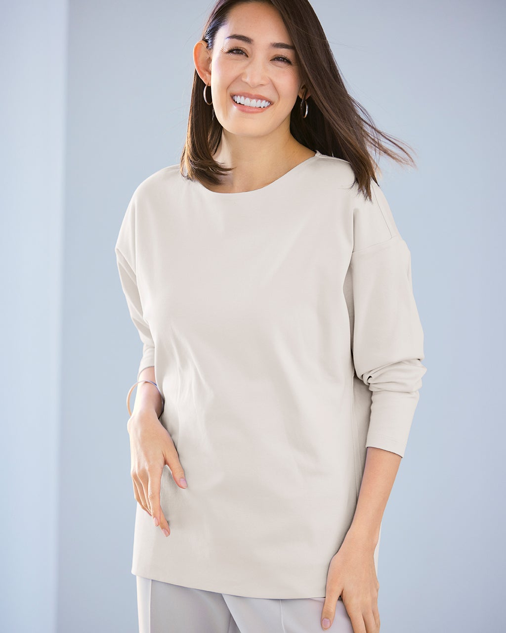 plage フォルムチュニックTシャツ ホワイトA フリーサイズ plage