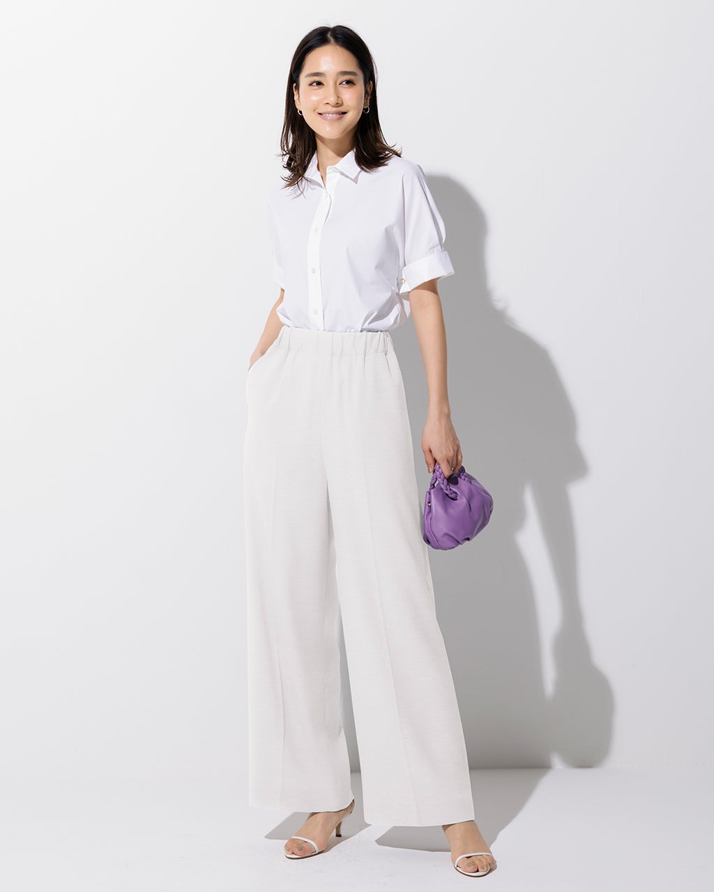 レディース パンツ（ホワイト）一覧/40代50代からのファッション