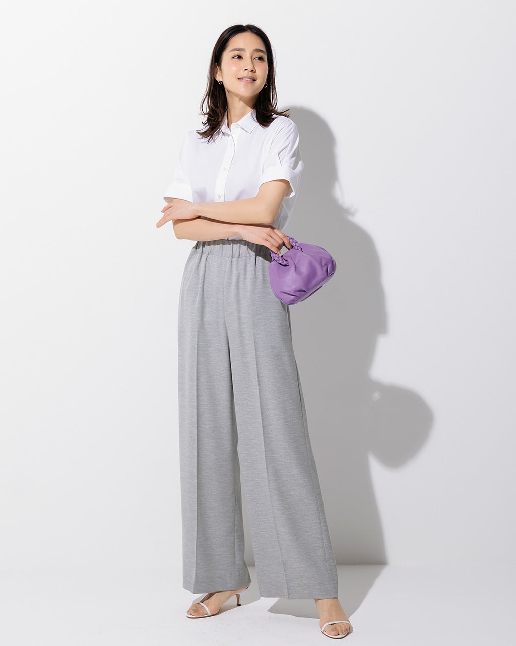 レディース 春 ワイドパンツ/40代50代からのファッション通販