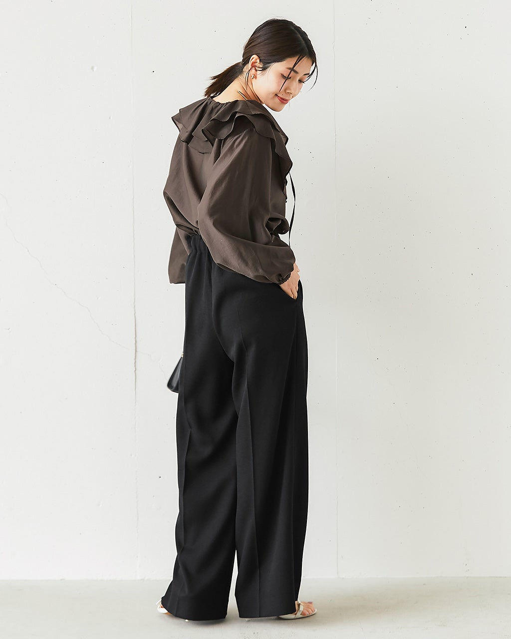 PLST(プラステ)の「PLST スラブストレッチスティックパンツ