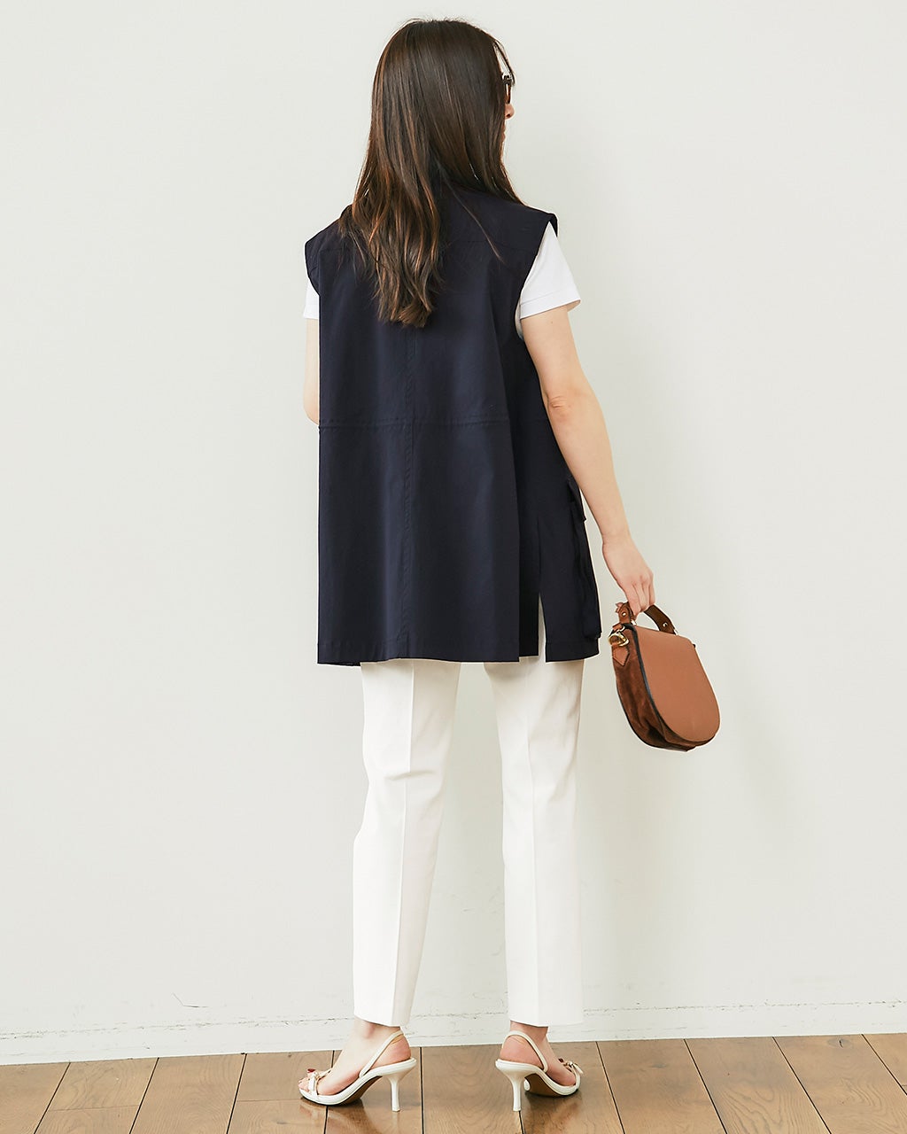 ドライシェルストレッチ・テーパードパンツ/40代50代からの