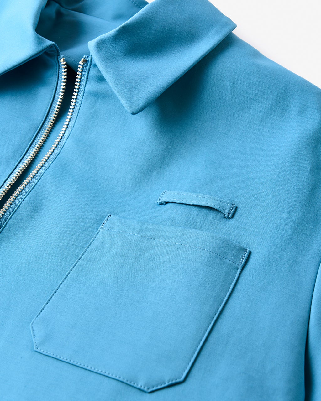 ストレッチダブルクロス・カラーブルゾン/40代50代からのレディース