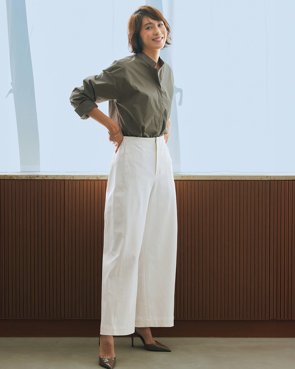 ドライシェルストレッチ・バレルパンツ/40代50代からの ドライシェルストレッチ・バレルパンツ/40代50代からの