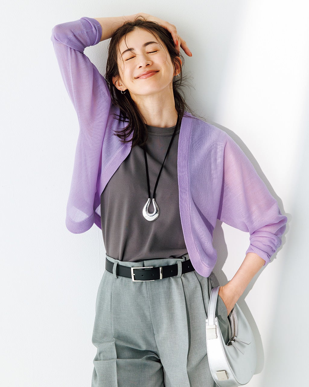 a*z様 ボーズグラッドラグス　アルパカニットカーディガン Alpaca Lurex Cardigan | Pasand by ne Quittez pas | パサン