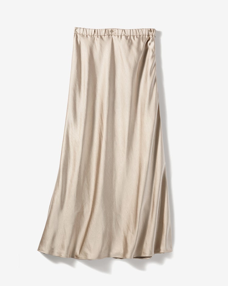 サテンナロースカート 詳細画像 ライトベージュ 5