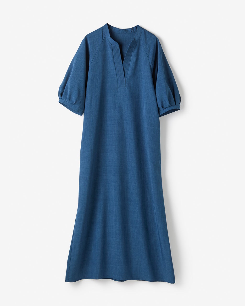 リネンタッチ・パフ袖サックワンピース/DoCLASSE