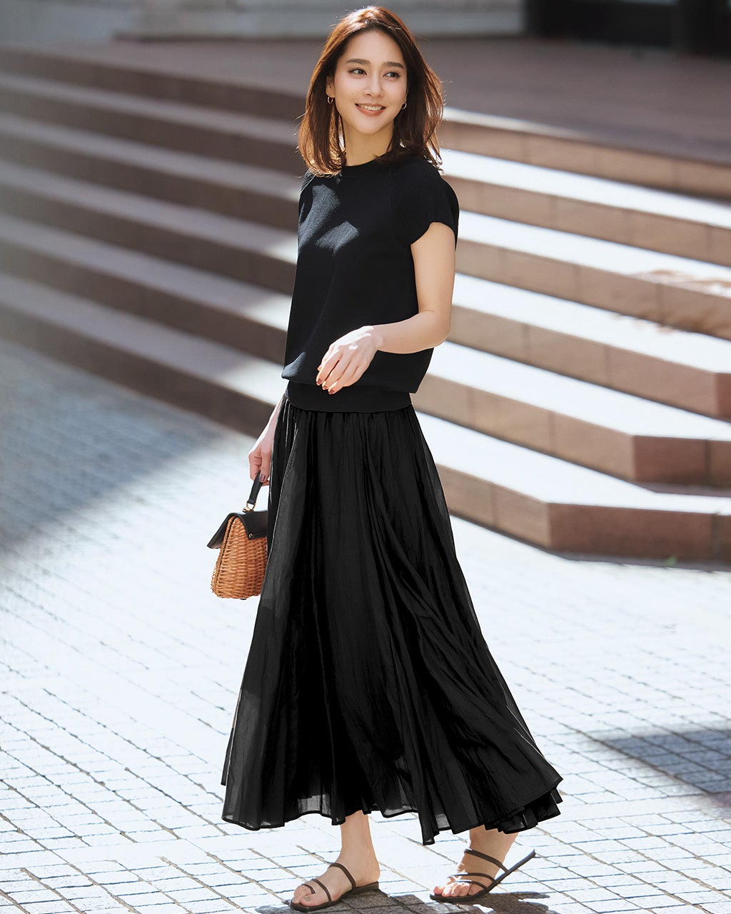 シアーライトクロス・フレアスカート/DoCLASSE