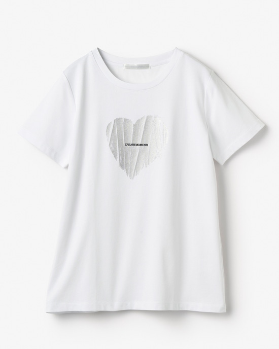 メタリックデザインTシャツ