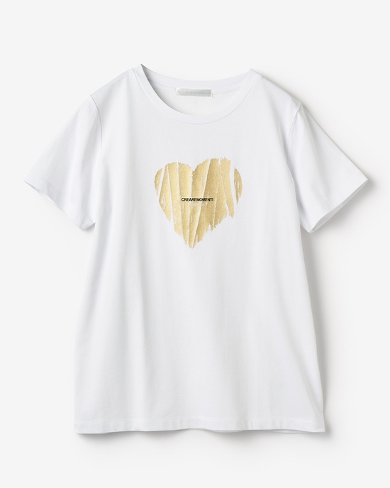 メタリックデザインTシャツ