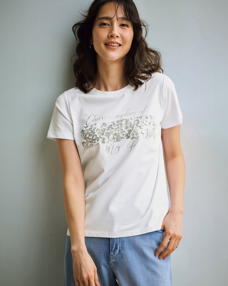 メタリックデザインTシャツ 詳細画像 レオパード 1