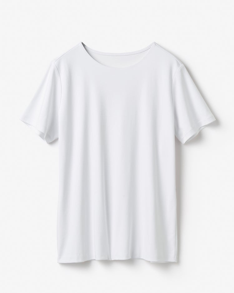クルーネック・半袖／スーピマ・ドゥクラッセTシャツ 詳細画像 ホワイト 3