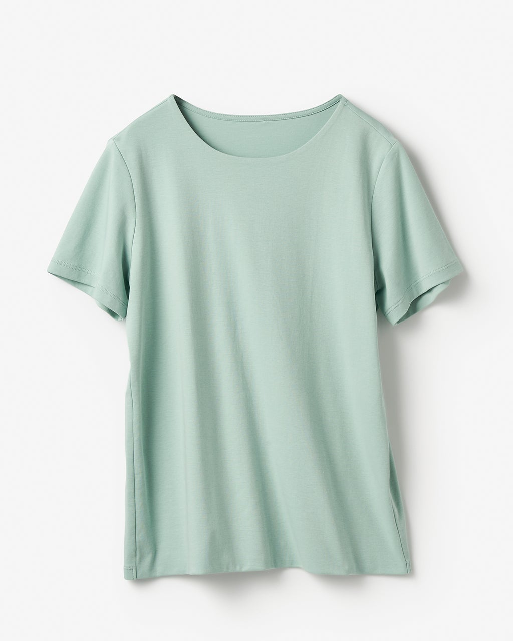クルーネック・半袖／スーピマ・ドゥクラッセTシャツ/40代50代