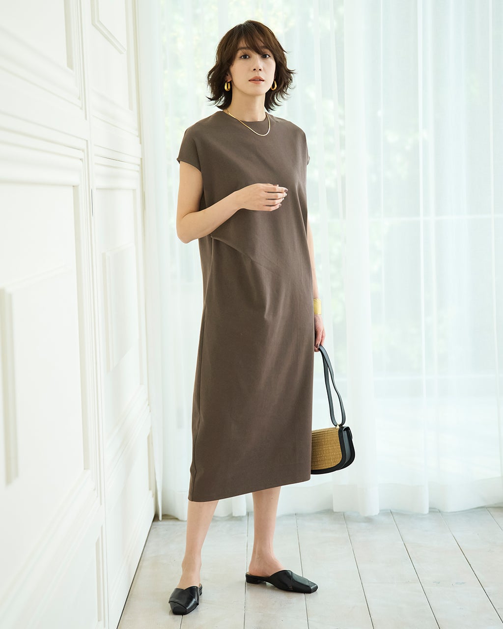 コットンポンチ・アシメタックワンピース/DoCLASSE