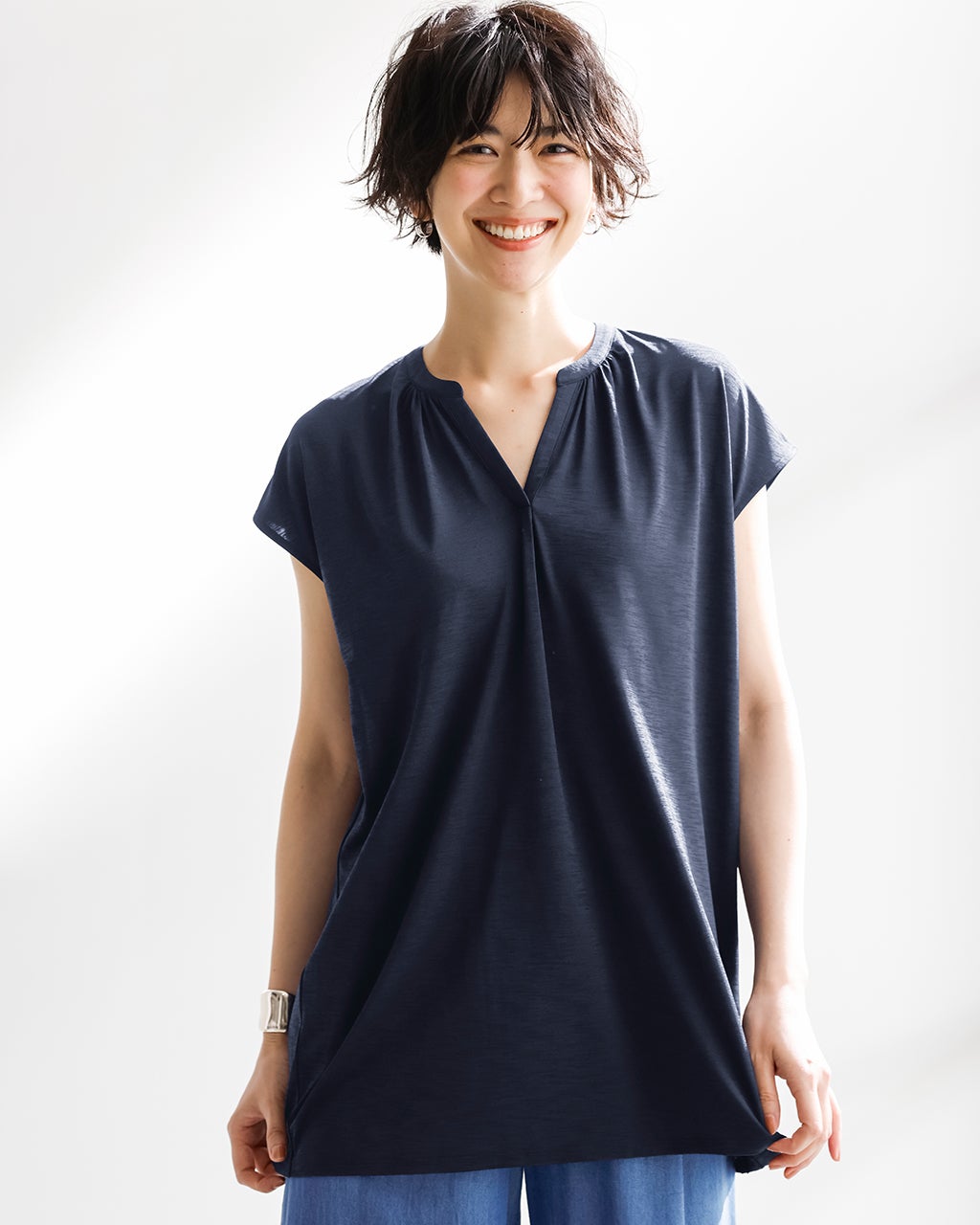 新品未使用　クレッシェント⭐︎カットソー　チュニック　ブラック Amazon.co.jp: [ミッシェルクラン] チュニック 女性用 スタイル