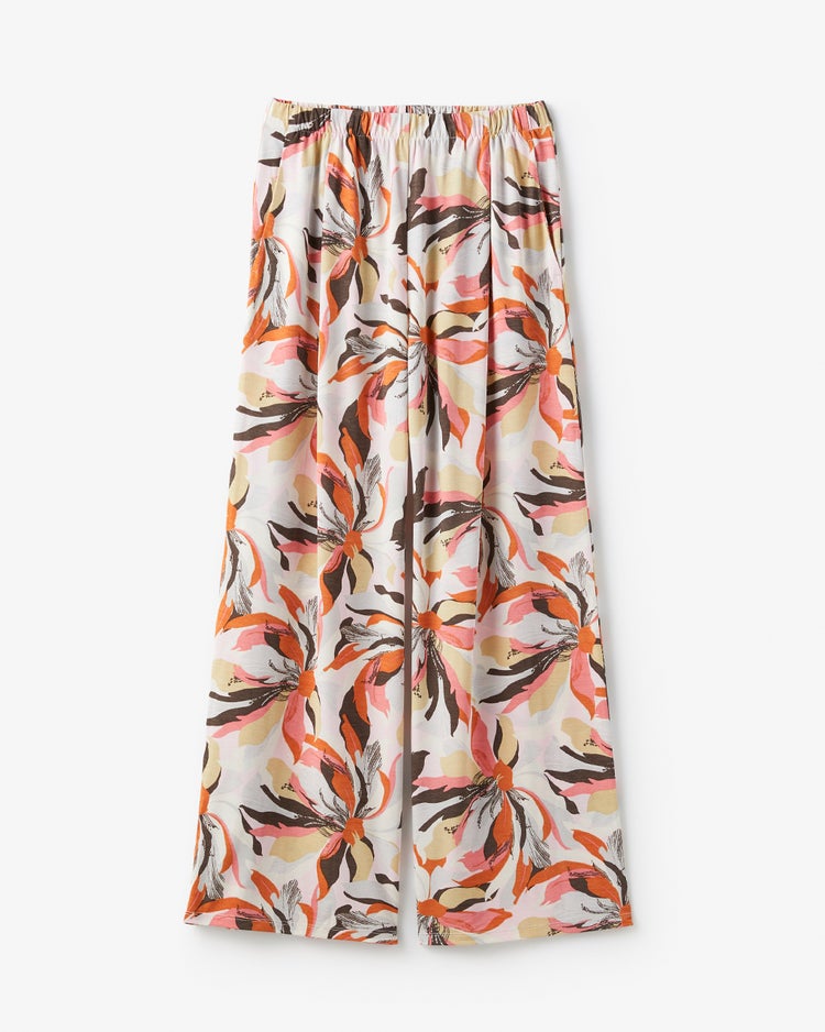 UVスラブ・セミワイドパンツ／柄 63cm 詳細画像 ピンクベージュ 1