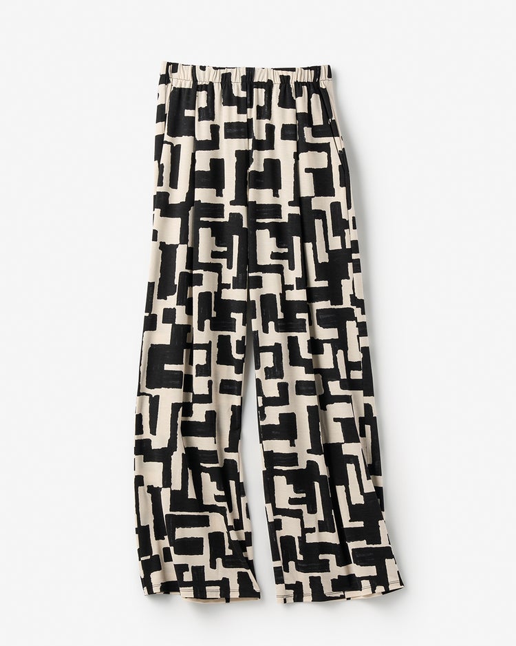 UVスラブ・セミワイドパンツ／柄 63cm 詳細画像 テクスチャー 1