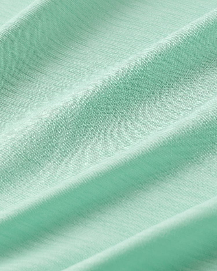UVスラブ・ギャザーハイネックブラウスN／5分袖 詳細画像 ミントグリーン 2