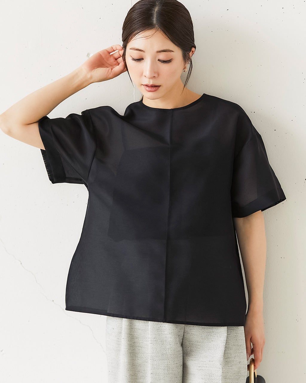 セオリー　ロールネック　プルオーバー　26400円　ブラウス　黒　ブラック　M m67908334027_1.jpg?1746848851