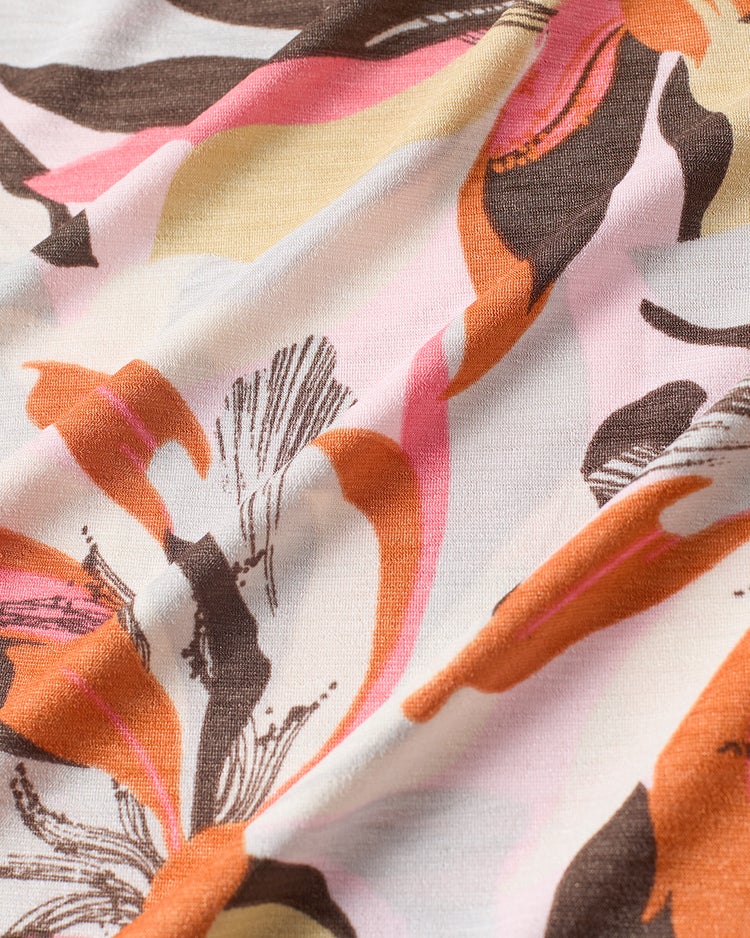 UVスラブ・セミワイドパンツ／柄 68cm 詳細画像 ピンクベージュ 2