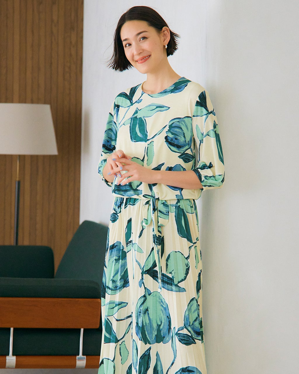 【1度着用、クリーニング済】max&co プリーツワンピース ≪XS-LLsize≫ エアリープリーツワンピース【洗濯機洗い可