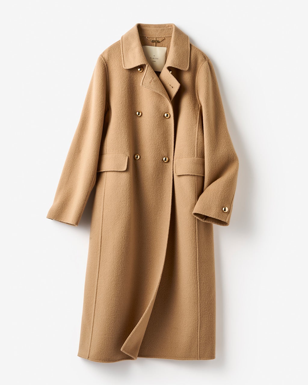 高級　ベージュ ダブルブレスト ロングコート ベージュ ダブルブレスト ロングコートベストセラー