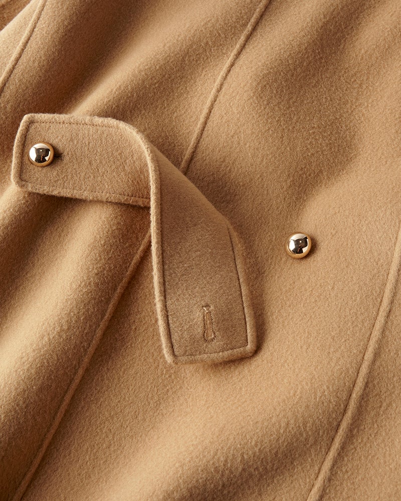 ピュアウールリバー・ダブルブレストロングコート 詳細画像 ベージュ 7