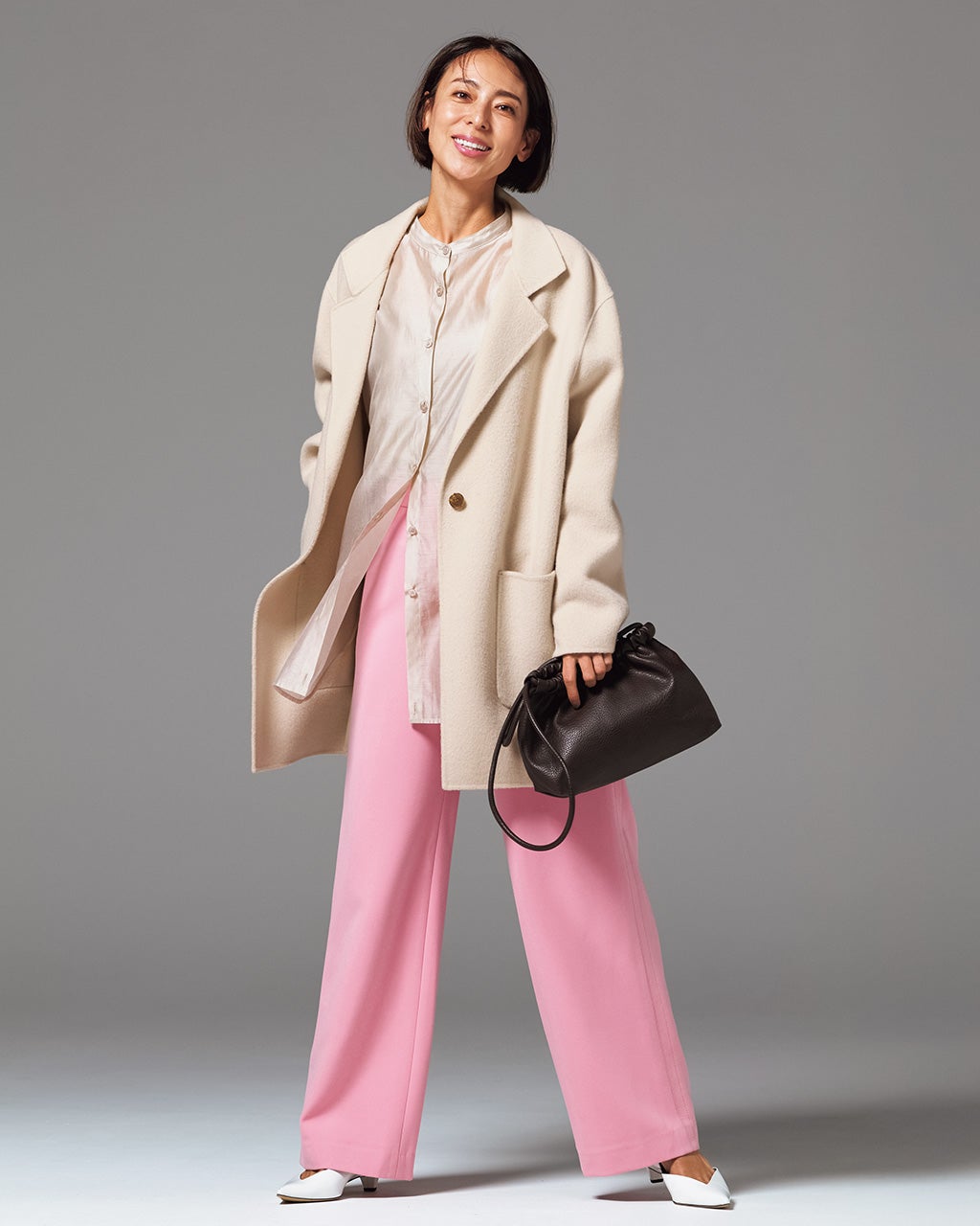 ピュアウールリバー・ジャケットコート/DoCLASSE