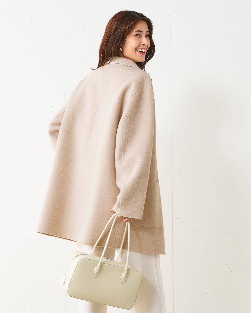 ピュアウールリバー・ジャケットコート/DoCLASSE