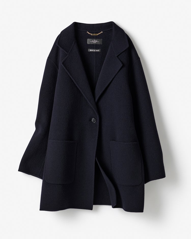 ピュアウールリバー・ジャケットコート 詳細画像 ミッドナイトブルー 7