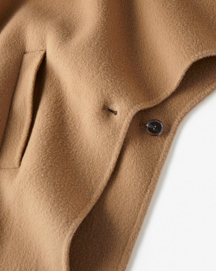ピュアウールリバー・フードストールコート 詳細画像 ベージュ 4