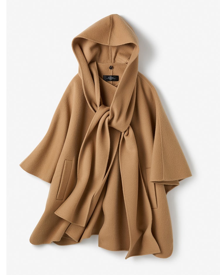 ピュアウールリバー・フードストールコート 詳細画像 ベージュ 8