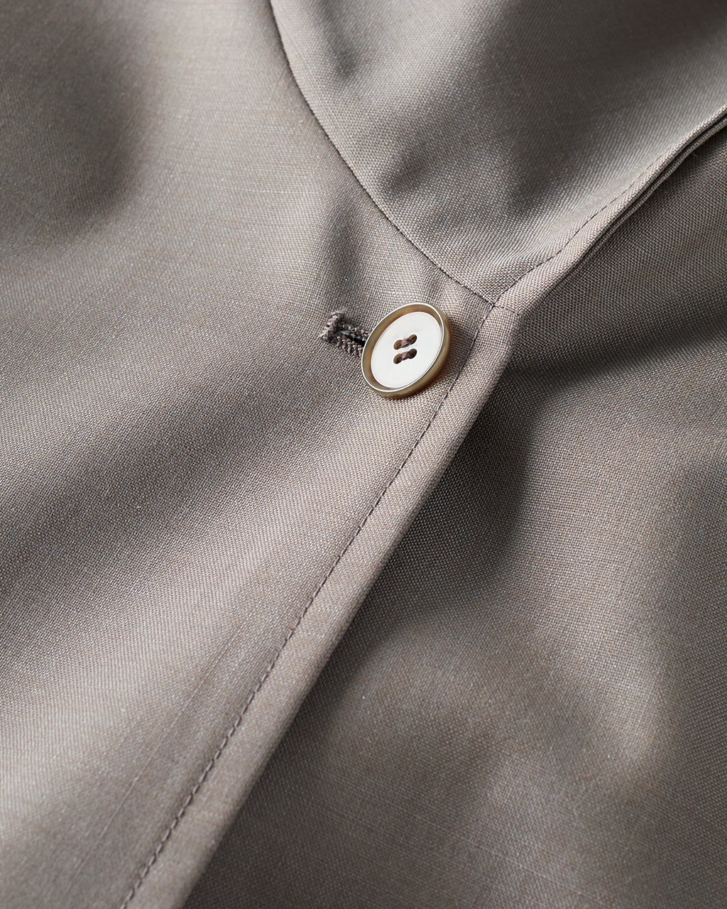 ウールポプリン・スタンドカラーコート/40代50代からのレディース