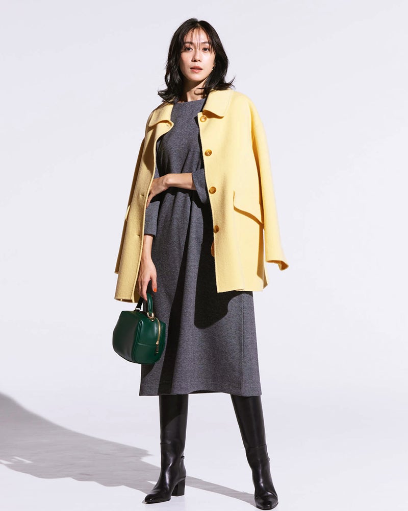 ピュアウールリバー・ミドルステンコート 詳細画像 イエロー 1