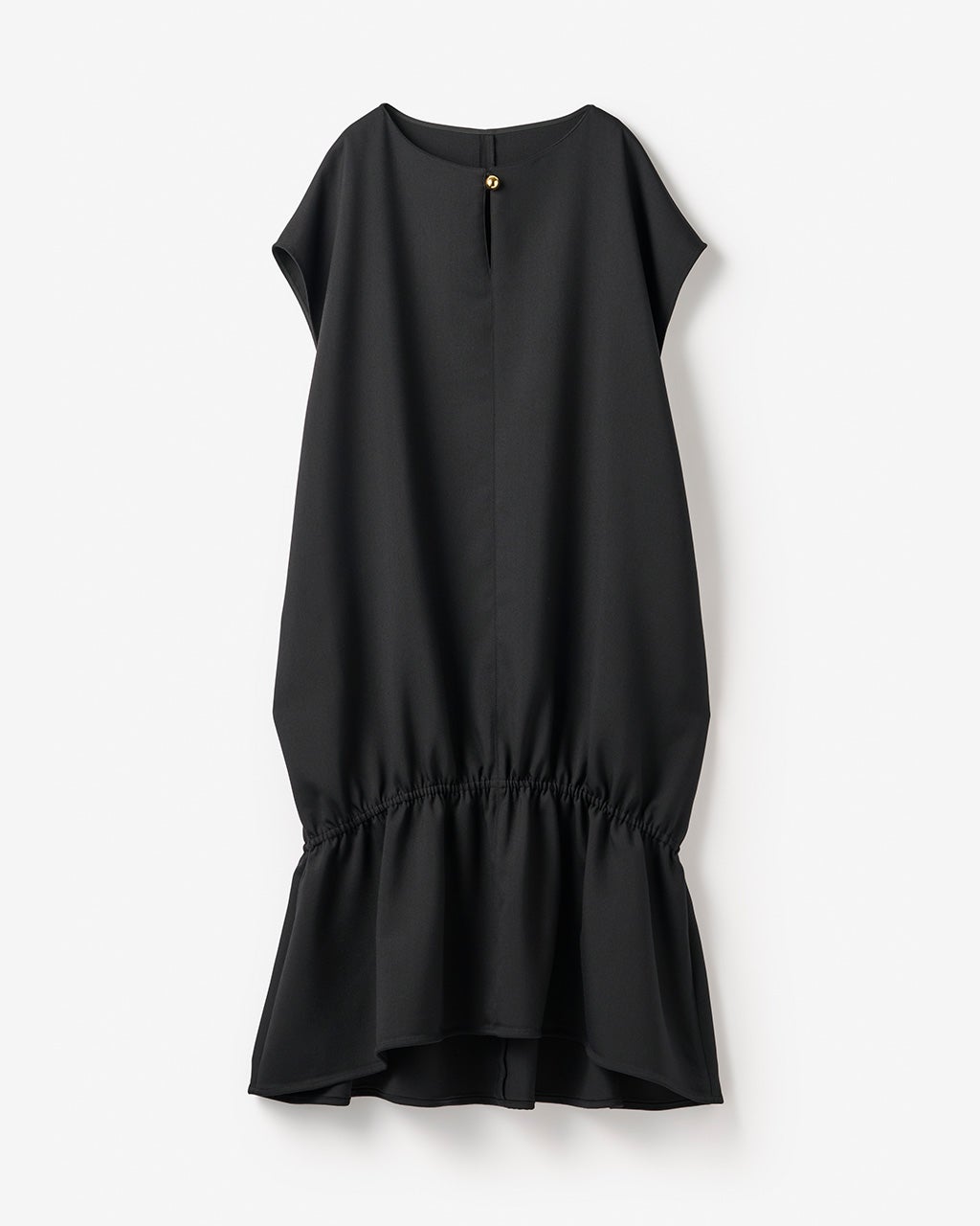 二重織ストレッチ・コクーンワンピース/40代50代からの