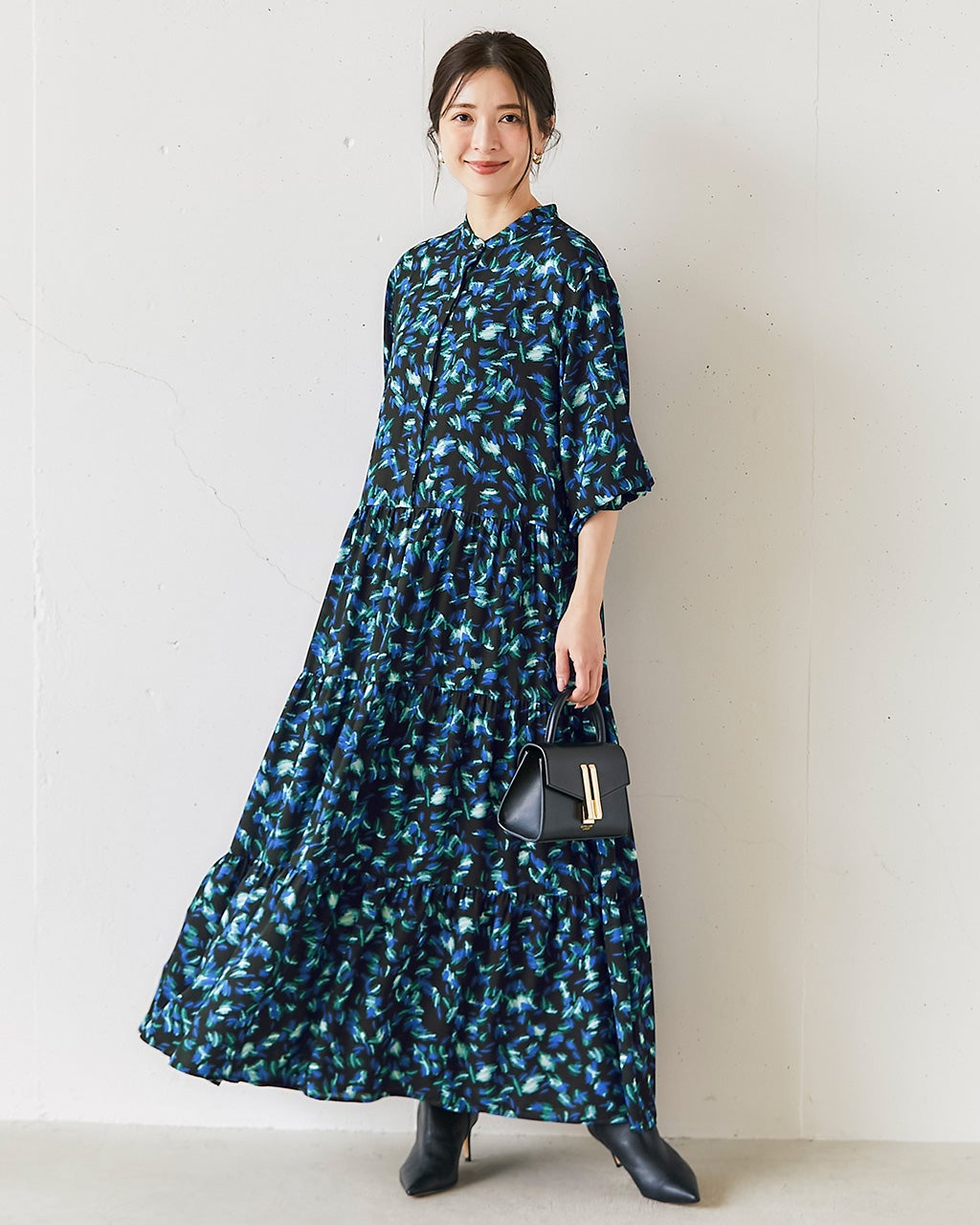 みーき　4点おまとめ希少 ハナエモリ シンプルワンピース ネイビー 3090051100566915_01_6882.jpeg