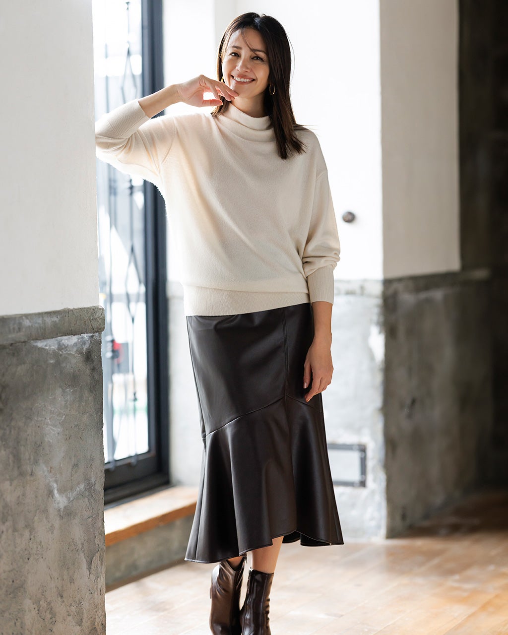 Admiral プリーツスカート ブラウン系 ウインザーオンラインショップ【SALE】アドミラル サイド