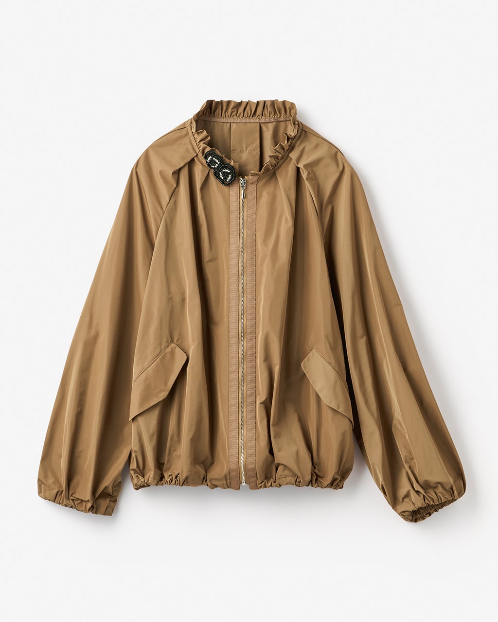 chikakisada スタンドネックフリルブルゾン ブルゾン | Chika Kisada (Women)/チカ キサダ | 三越伊勢丹