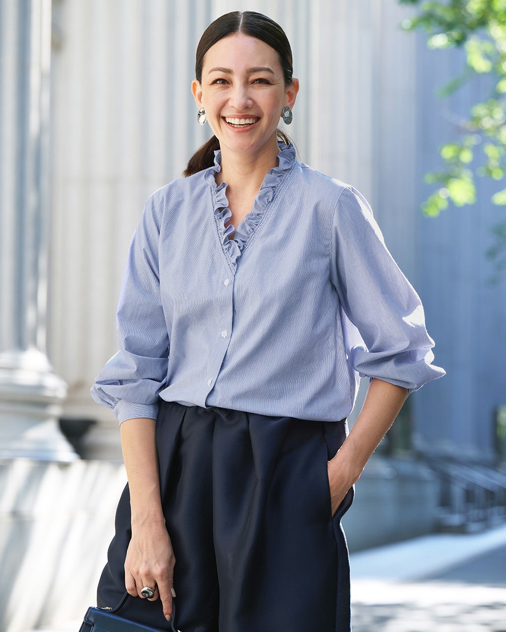 MACHATT マチャット フリルカラーリブニット マチャット machatt