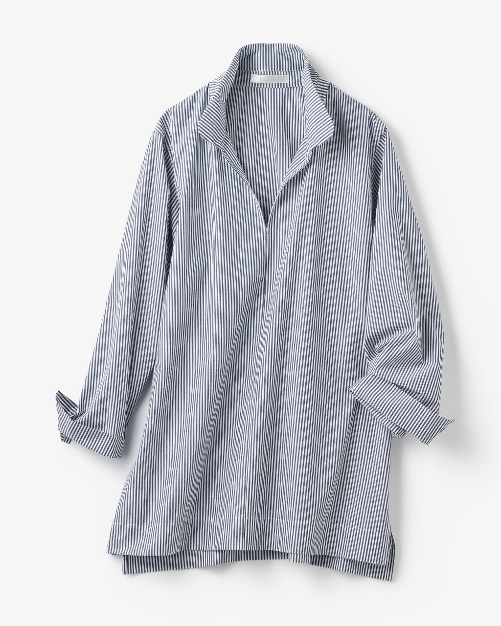 ラウンドカラー・スキッパーシャツ/40代50代からのレディース