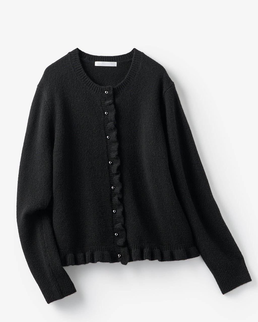 ウール混タム・フリルカーディガン/40代50代からのレディース