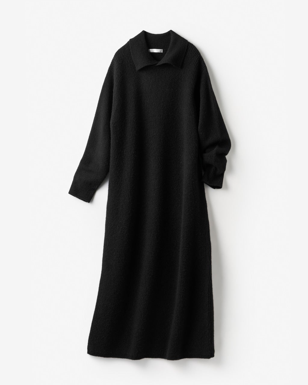 ウール混タム・ワイドカラーワンピース/DoCLASSE